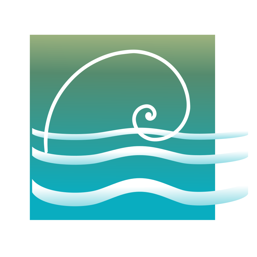 Logo representing waves and the golden ratio 